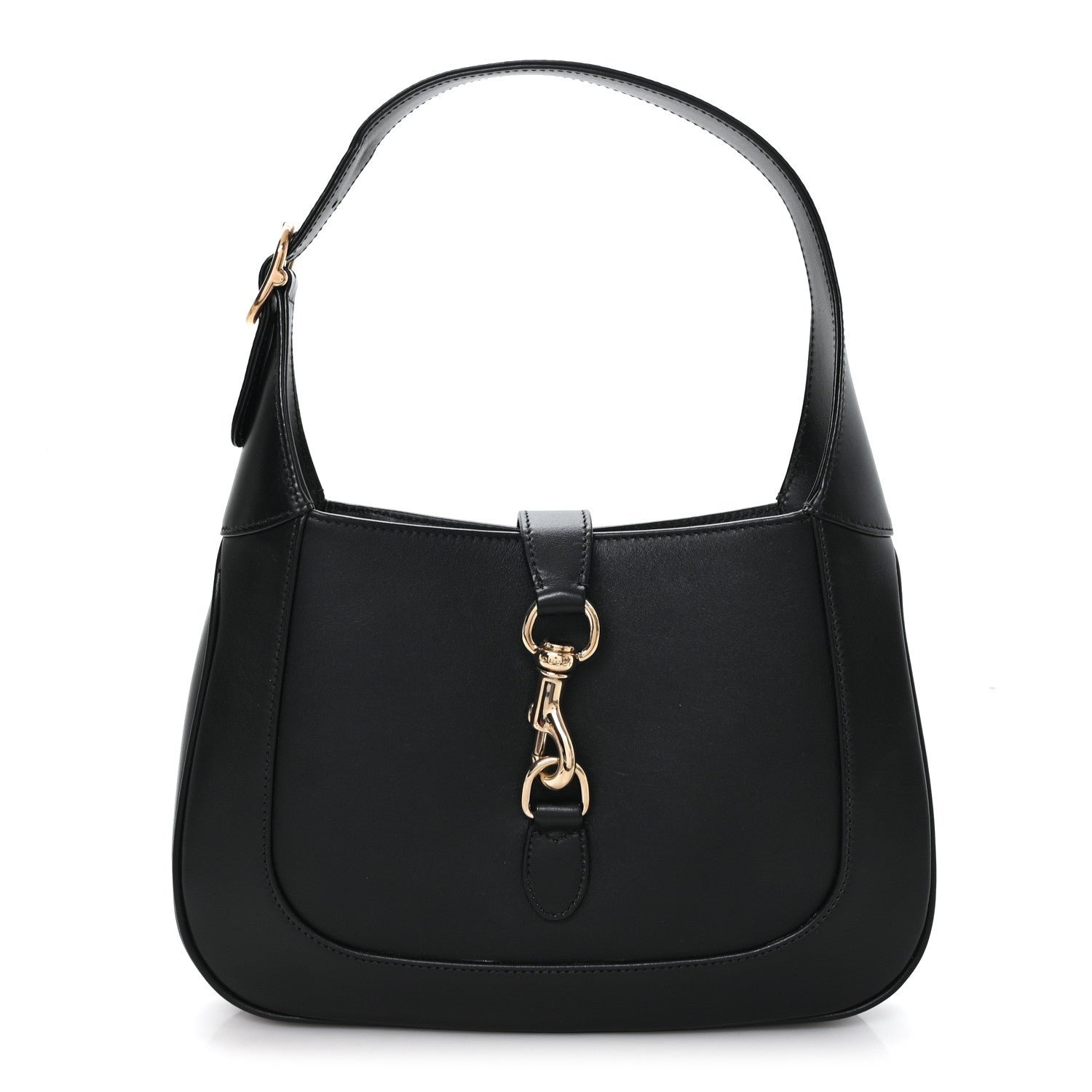 Gucci Calfskin Small Jackie Shoulder Bag Black