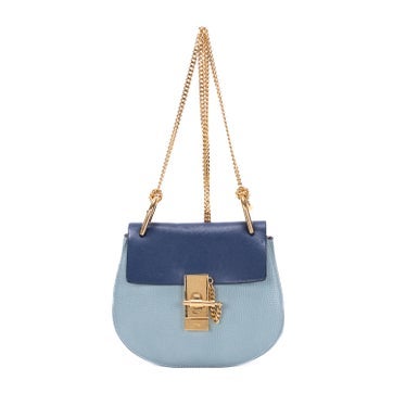 Chloe Leather Small Bicolor Drew