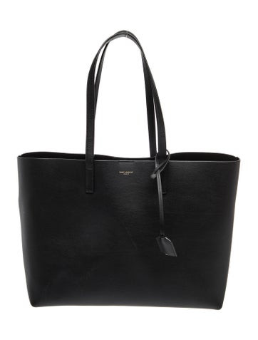Leather Shopping Tote East West