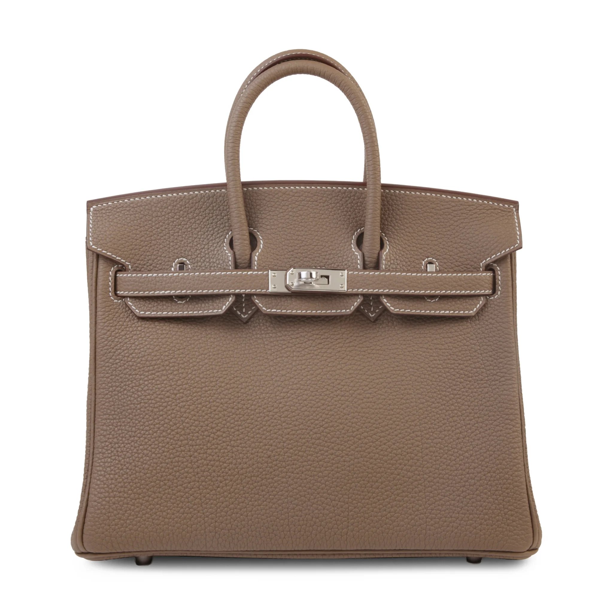 Brand New ( Rank N ) HERMÈS Birkin 25 Etoupe (18) Togo Palladium hardware G (2026)