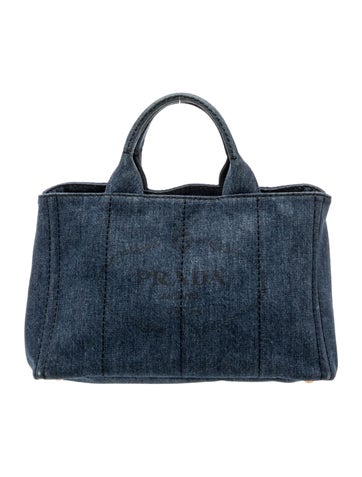 Denim Canapa Logo Tote Large