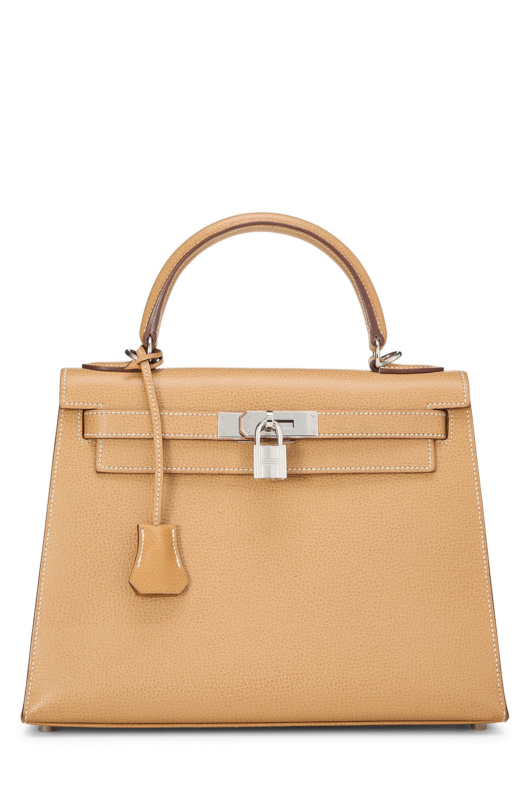 Hermès Natural Vache Liegee Kelly Sellier 28