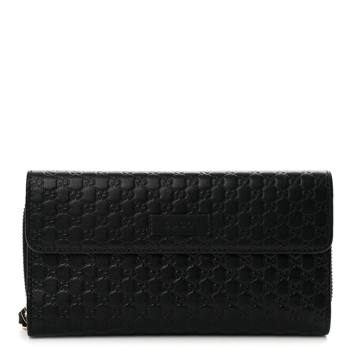 Gucci Soft Microguccissima Continental Zip Wallet Black