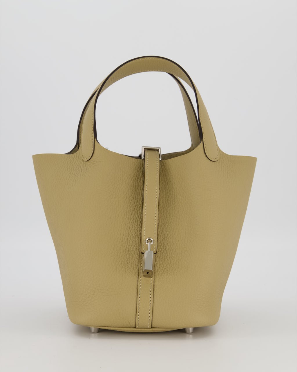 *HOT COLOUR* Hermès Picotin Lock Bag 18cm in Trench Clemence Leather with Palladium Hardware