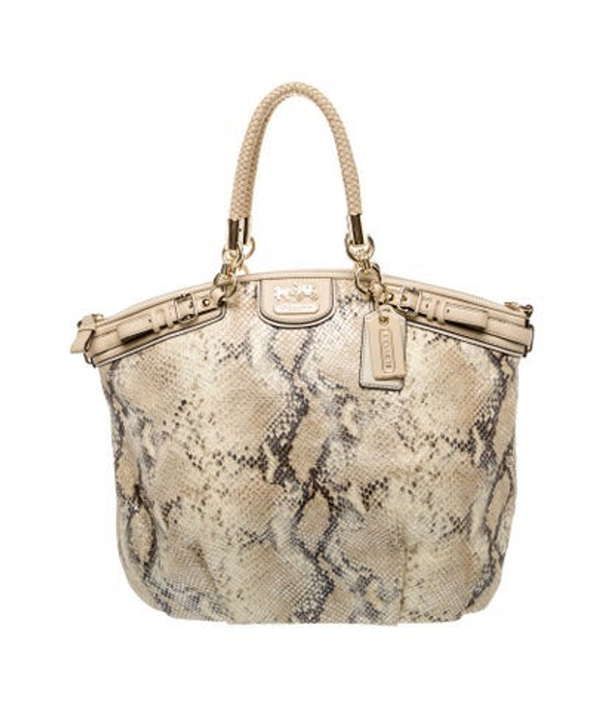 Coach Embossed Leather Tote