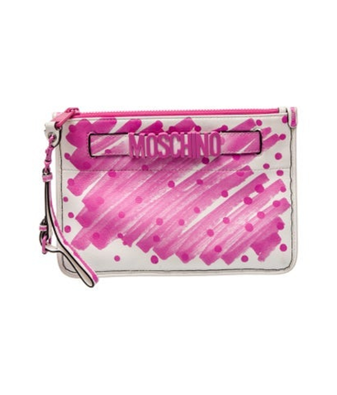 Moschino Leather Clutch