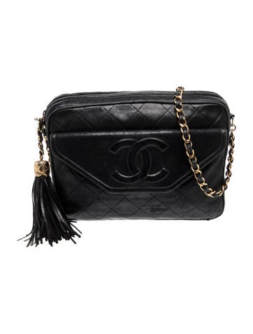 Quilted Tassel Camera Bag