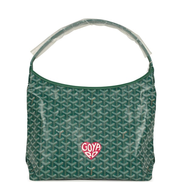 Goyard Goyard Goyardine Green Boheme Hobo Bag Palladium Hardware