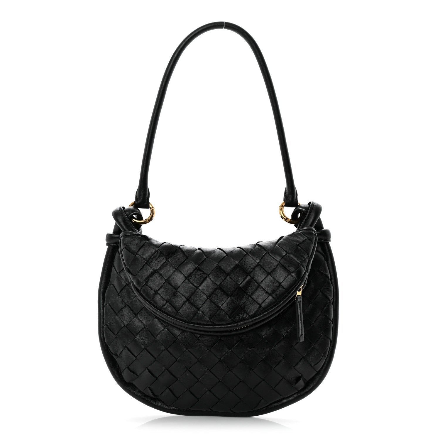 Bottega Veneta Nappa Intrecciato Small Gemelli Black