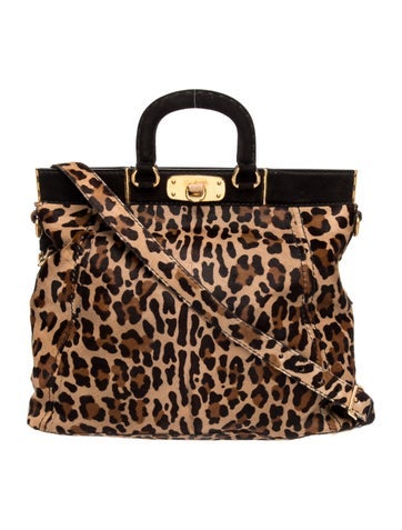 Enameled Metal Triangle Tote