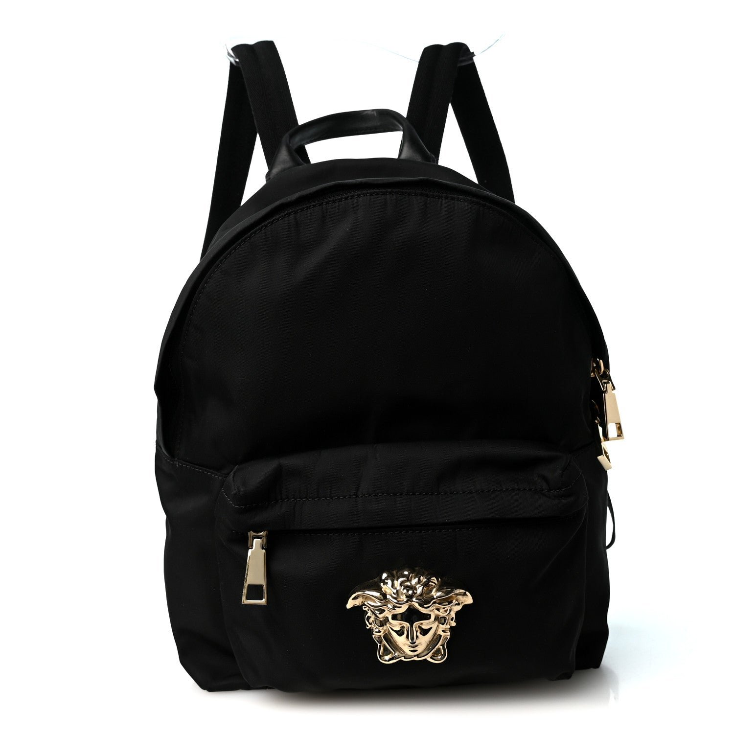 Versace Nylon Mini Palazzo Backpack Black