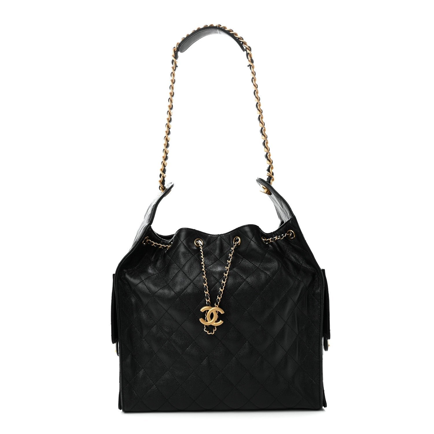Chanel Caviar Quilted Medium Chanel 25 Handbag Black