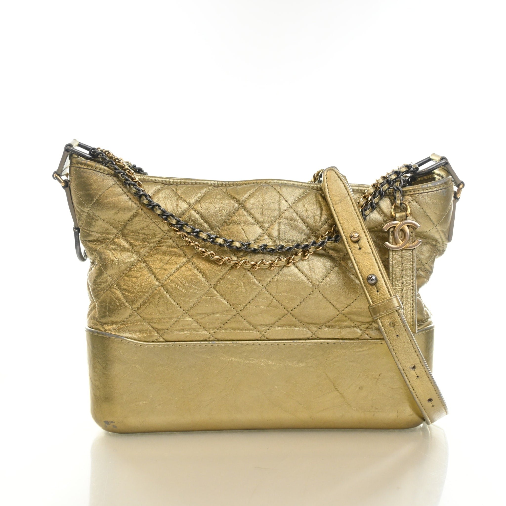Chanel Medium Aged Calfskin Gabrielle Hobo