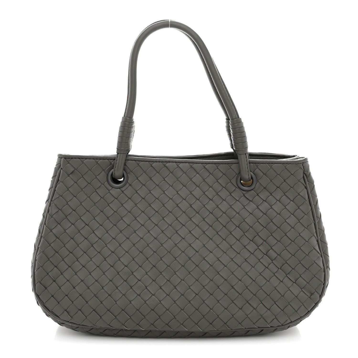 Bottega Veneta Bottega Veneta Nappa Intrecciato Small Tote Grey