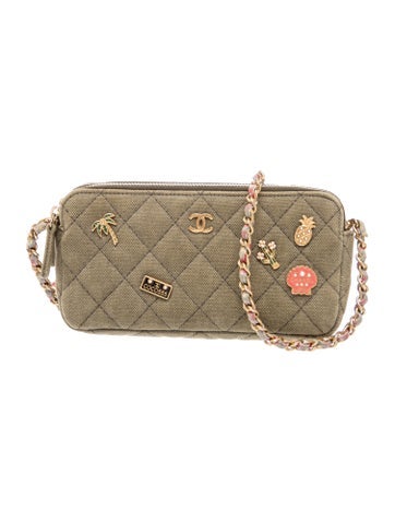 Paris-Cuba Classics In Fabrics Clutch w/ Chain