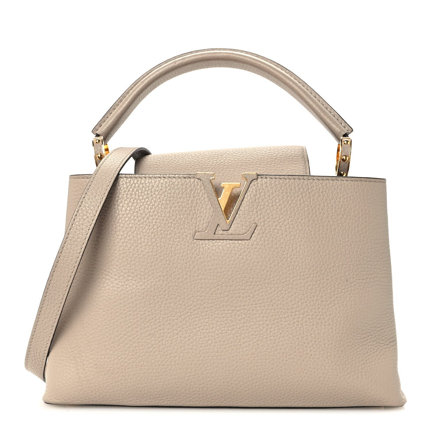 Louis Vuitton Taurillon Capucines PM Galet