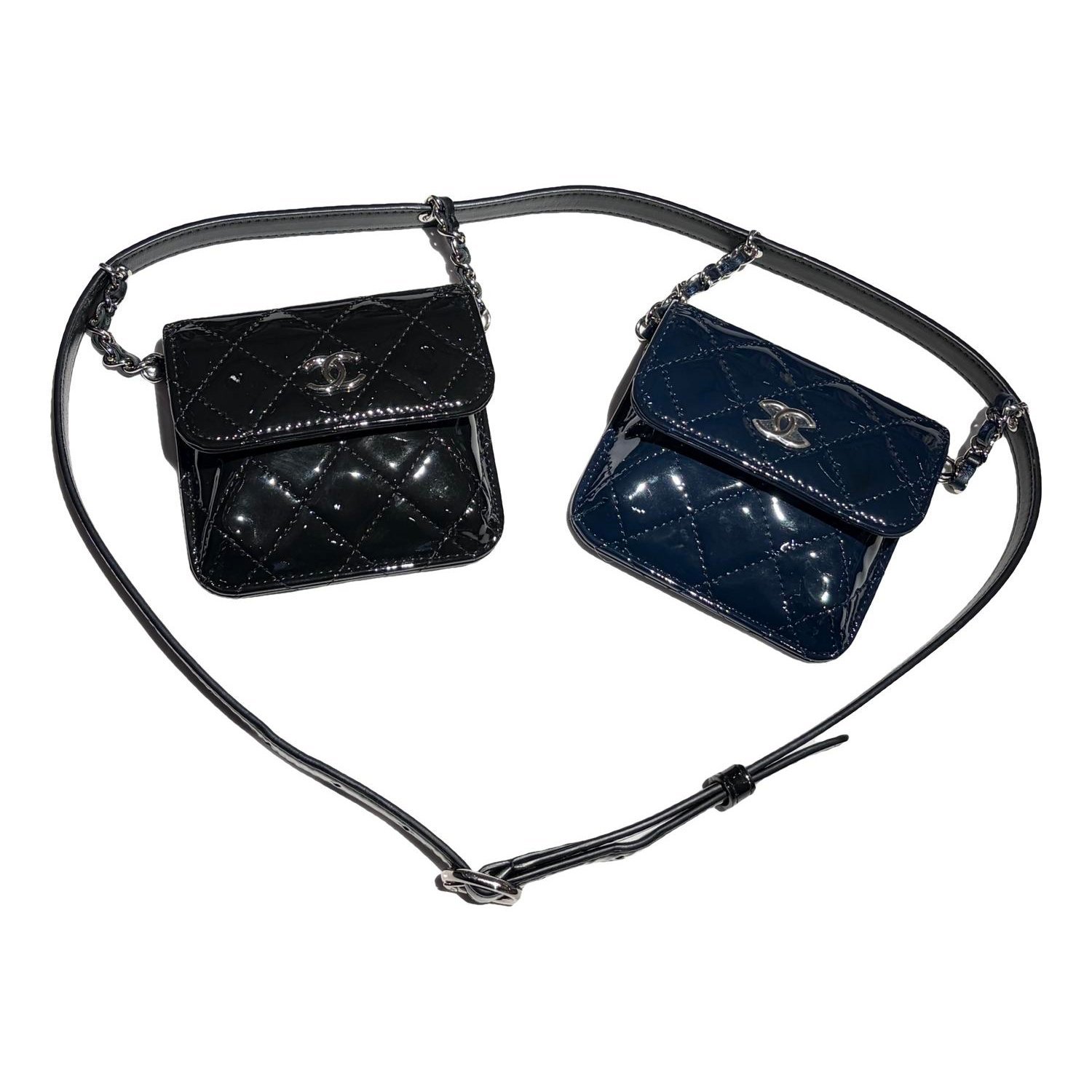 Side Pack patent leather mini bag