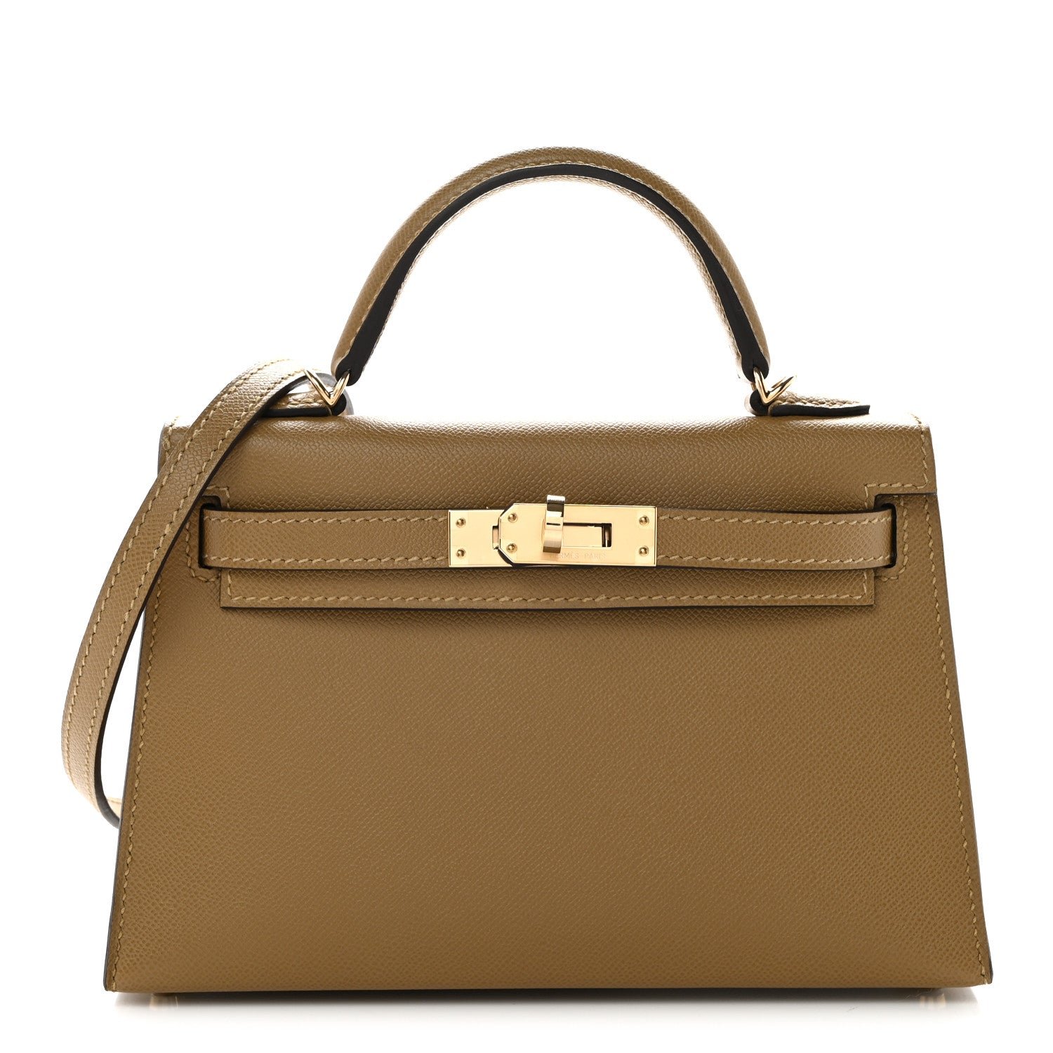 Hermes Madame Calfskin Mini Kelly Sellier 20 Dune