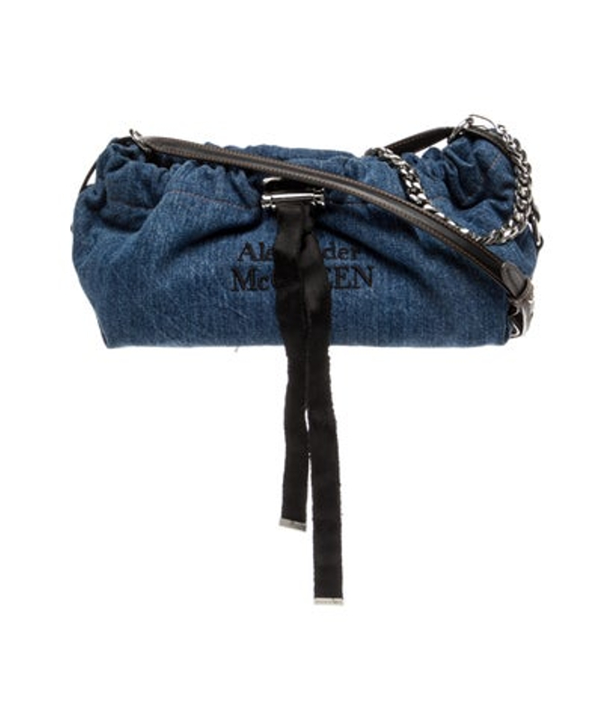 Alexander McQueen Mcqueen Denim Evening Bag