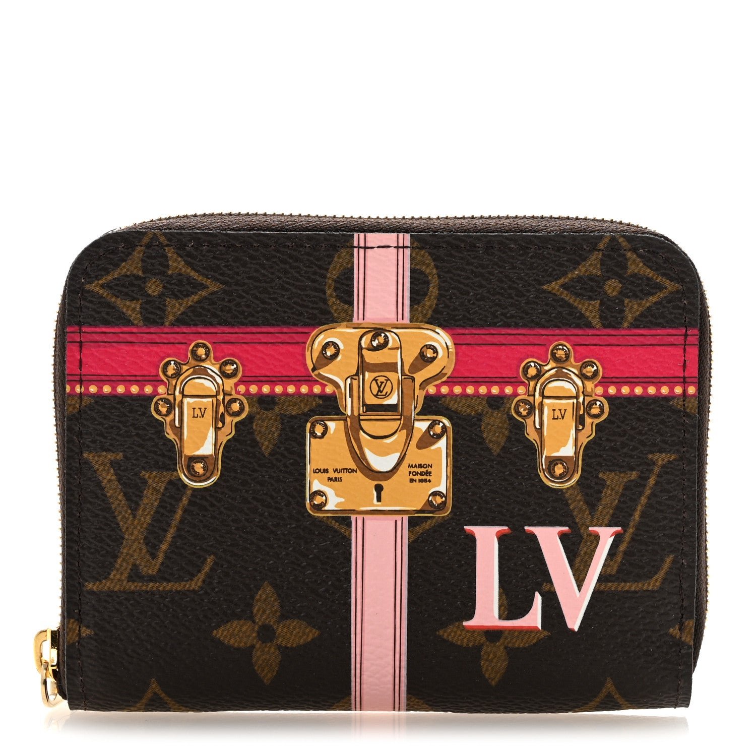 Louis Vuitton Monogram Summer Trunks Zippy Coin Purse