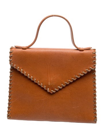 Leather Top Handle Bag Vintage