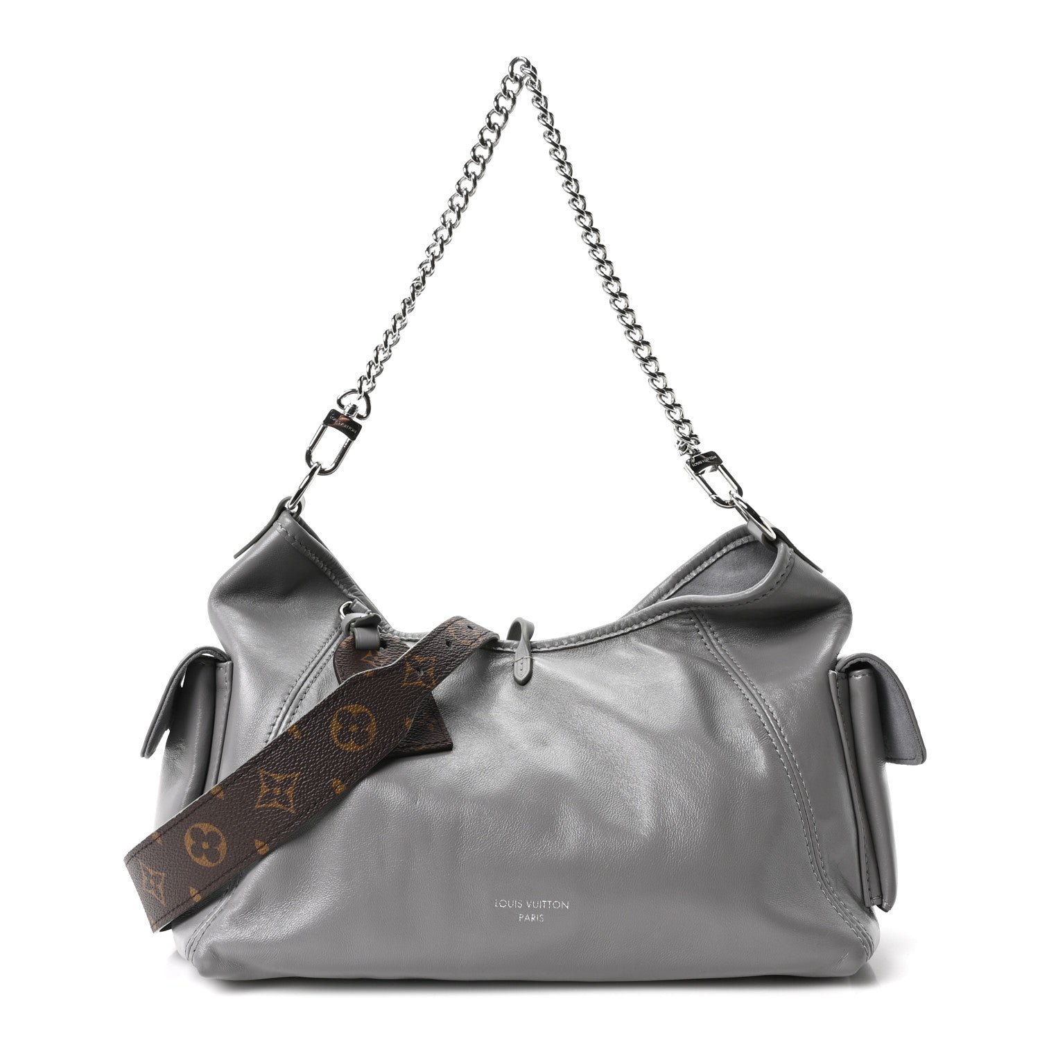Louis Vuitton Louis Vuitton Lambskin CarryAll Cargo Vibe PM Trianon Gray