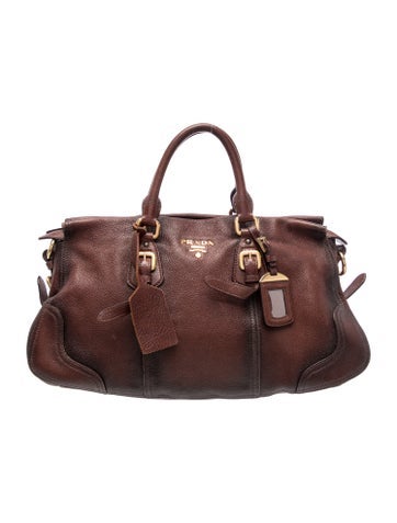 Vitello Daino Leather Top Handle Bag