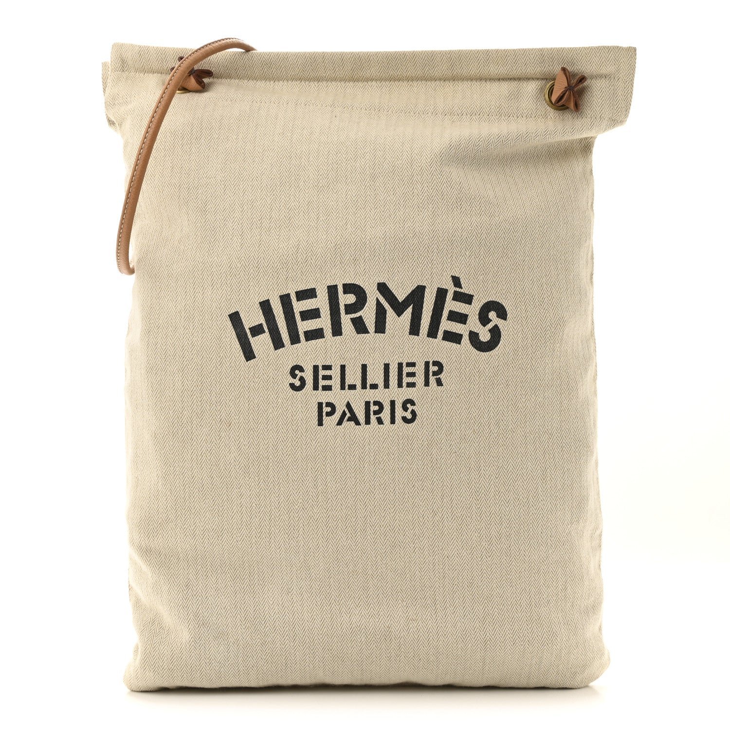 Hermes Canvas Swift Aline Grooming Bag Gold