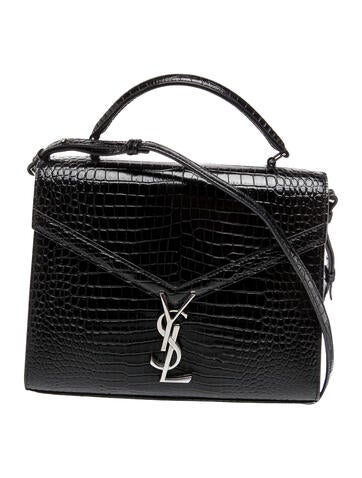 Saint Laurent Embossed Leather Cassandre Medium