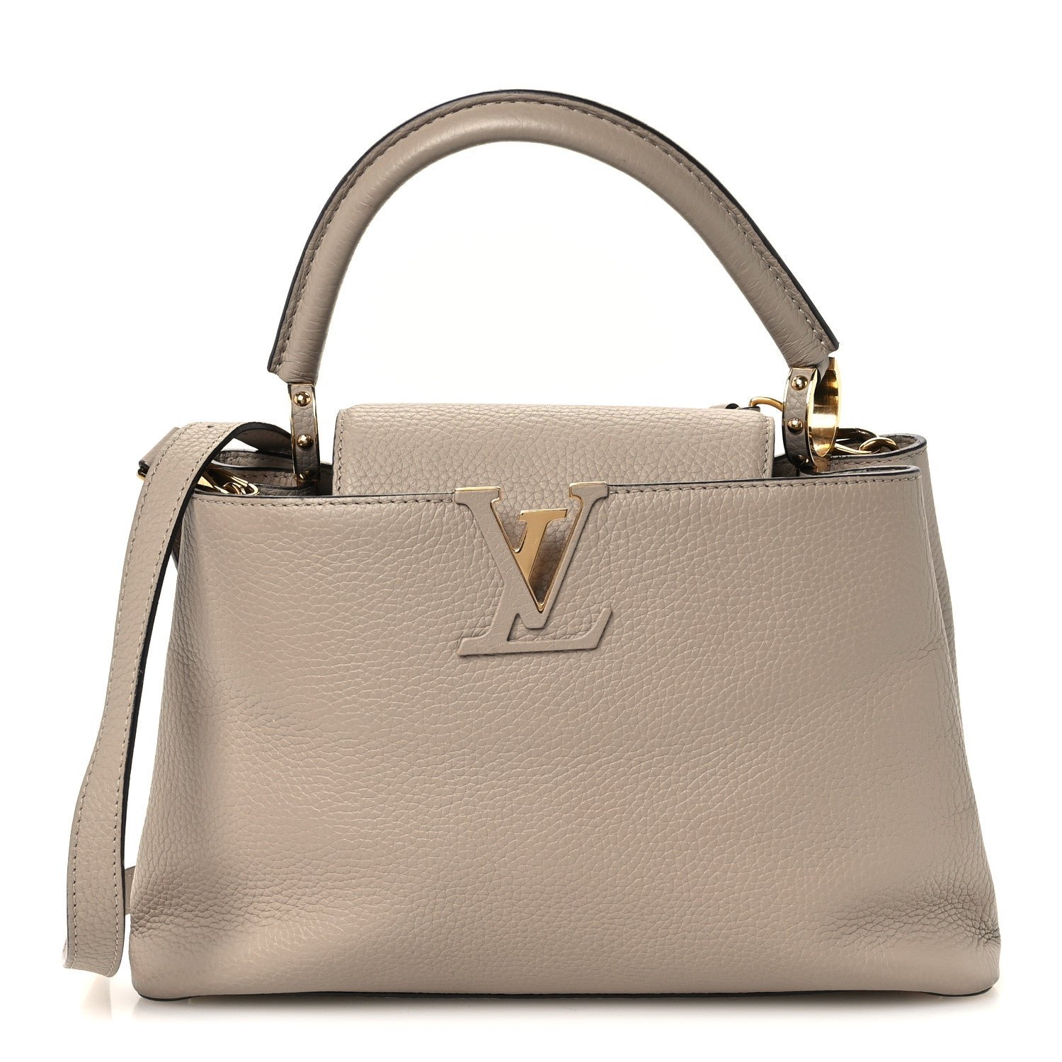 Louis Vuitton Taurillon Capucines PM Galet