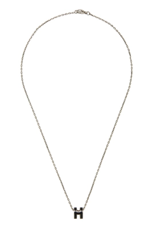Black "Pop H" Necklace Mini