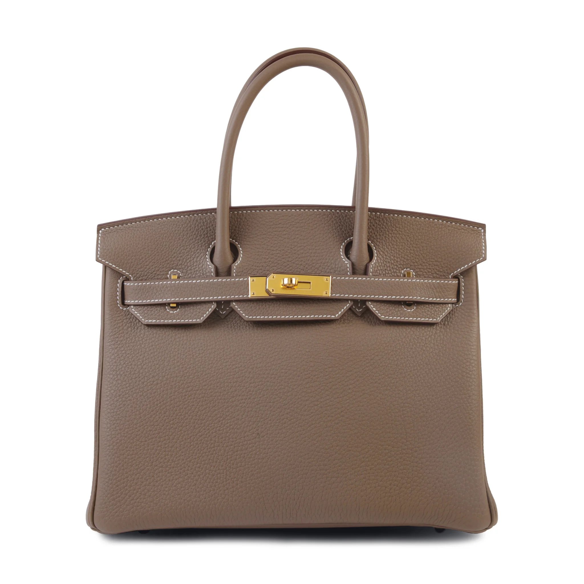 Brand New ( Rank N ) HERMÈS Birkin 30 Etoupe (18) Togo Gold hardware G (2026)