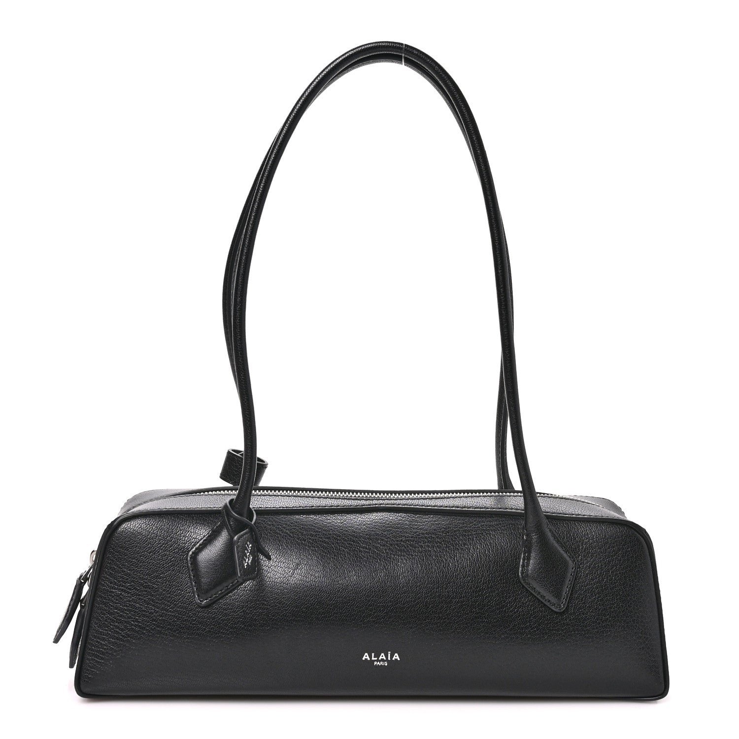 Alaia Goatskin Medium Le Teckel Bag Black