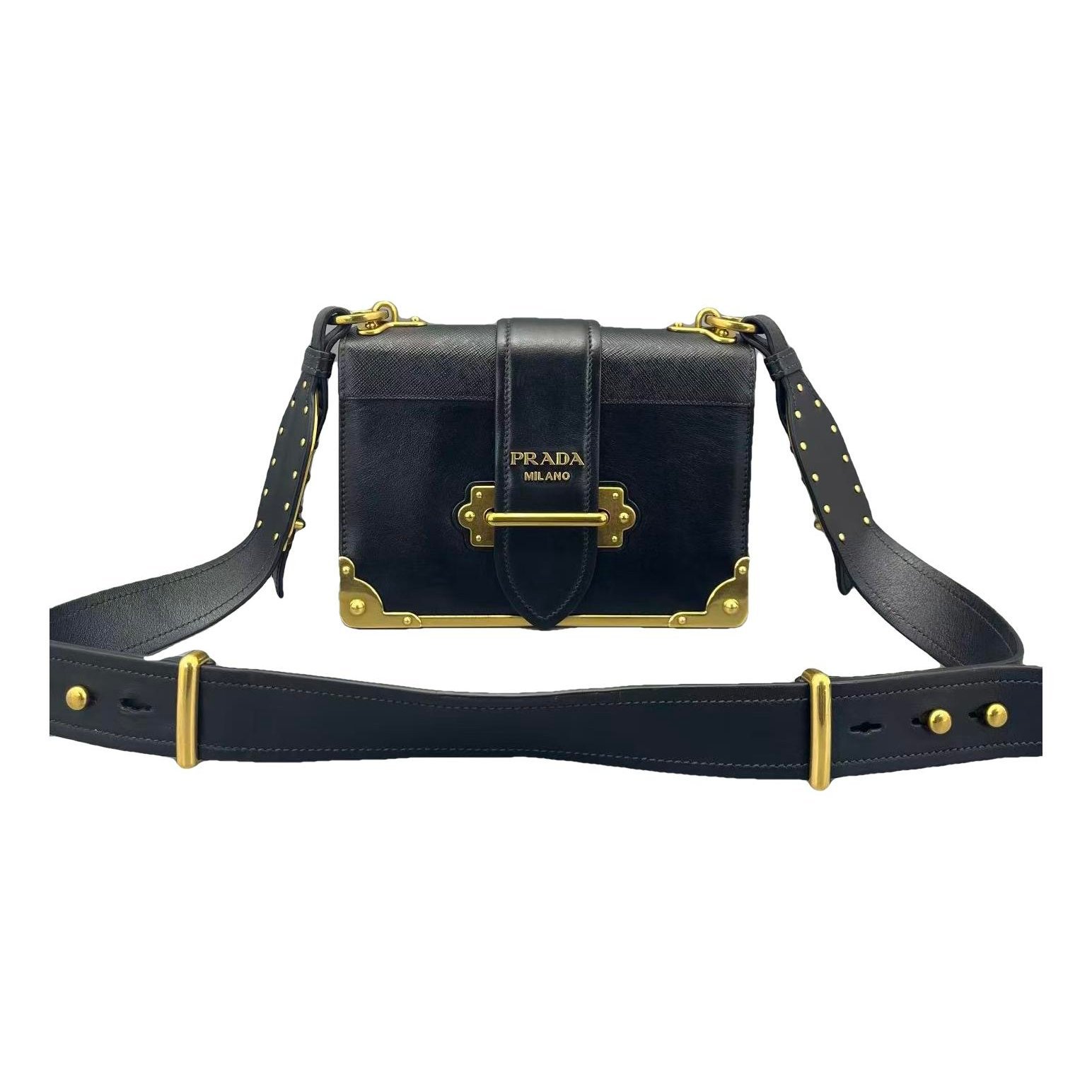 Cahier leather handbag