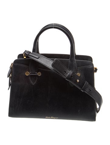 Leather Top Handle Bag