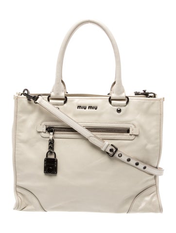 Miu Miu Leather Tote