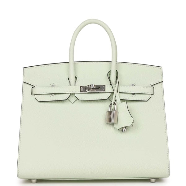 Hermes Hermes Birkin Sellier 25 Vert Fizz Epsom Palladium Hardware