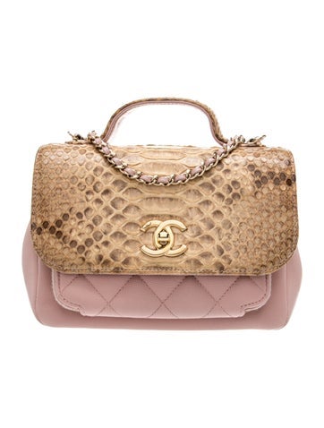 Small Business Affinity Python Flap Bag