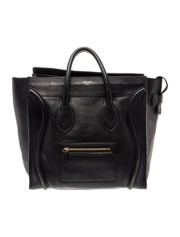 Celine Leather Luggage Small