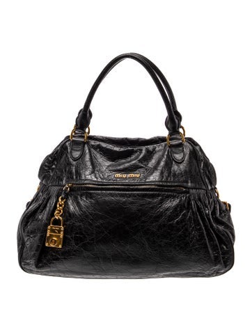 Leather Top Handle Bag