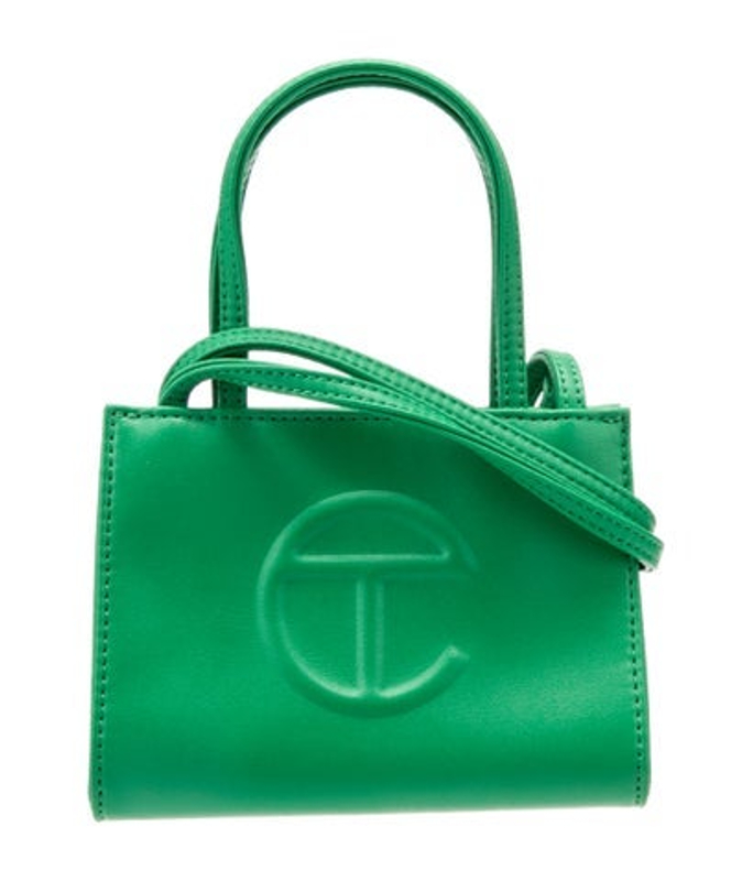 Telfar Vegan Leather Small Greenscreen Shopping Bag Small