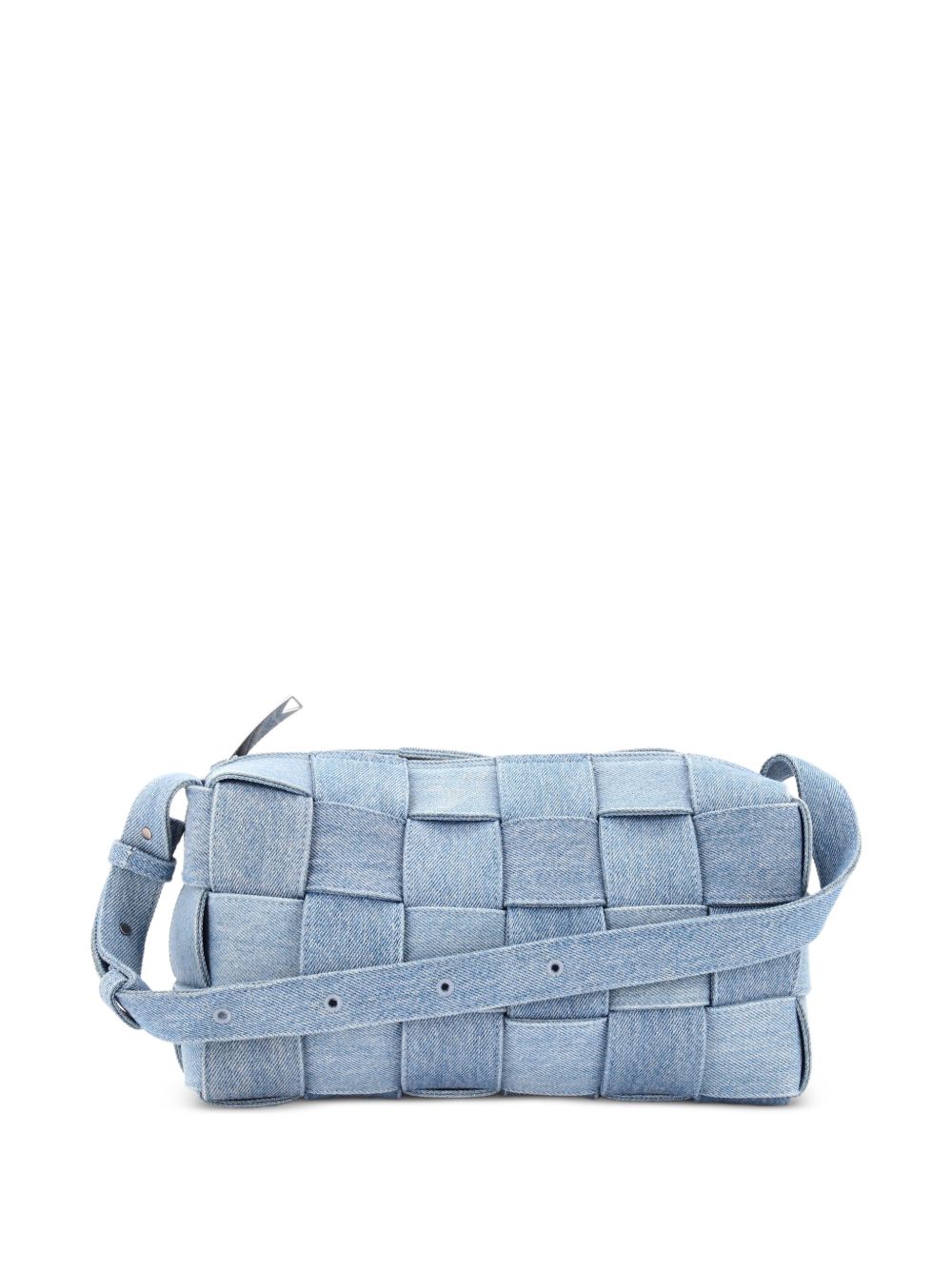 Bottega Veneta Brick Cassette Maxi Intrecciato Denim shoulder bag