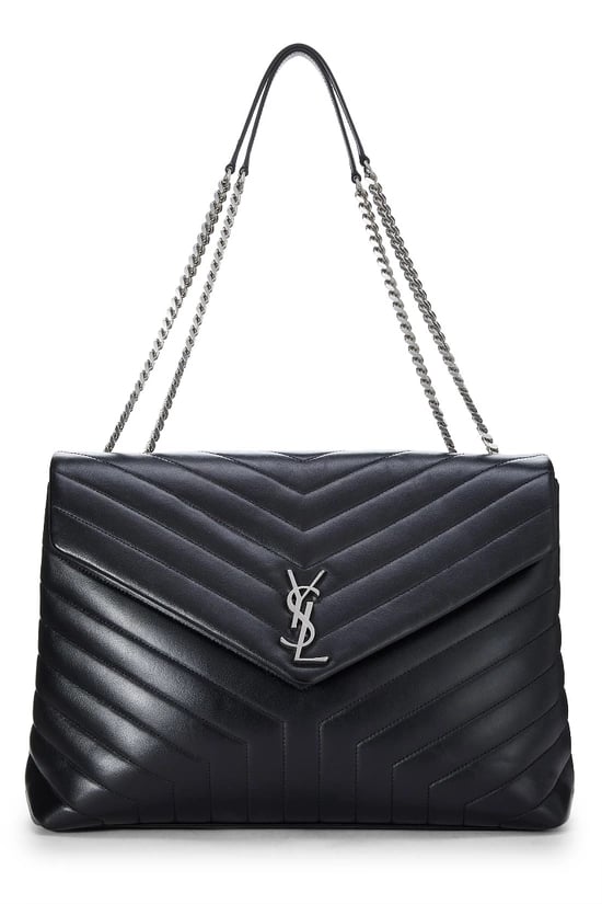 Black Calfskin Monogram Loulou Large