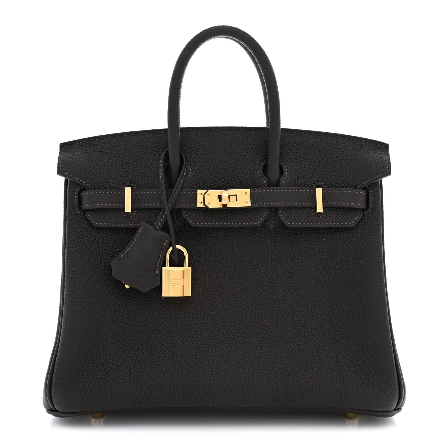 Hermes Togo Birkin 25 Bai Brun