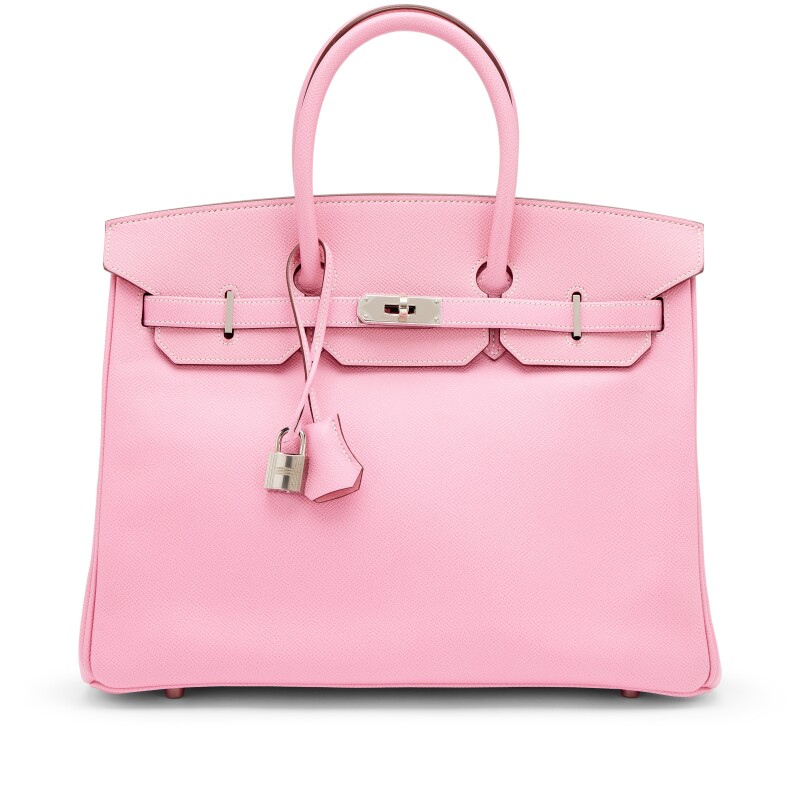 Bubblegum Pink 5P Epsom HSS Birkin 35 Palladium Hardware, 2011