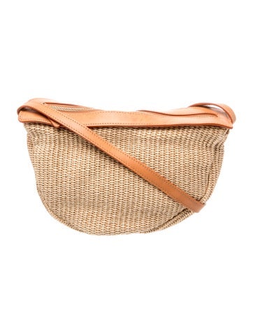 Raffia Messenger Bag