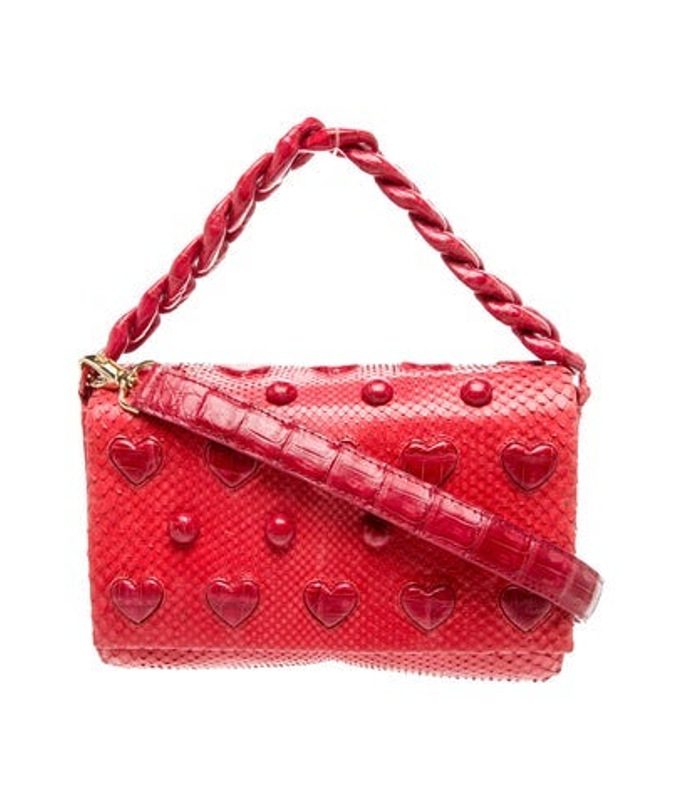 Nancy Gonzalez Gonzalez Snakeskin Top Handle Bag