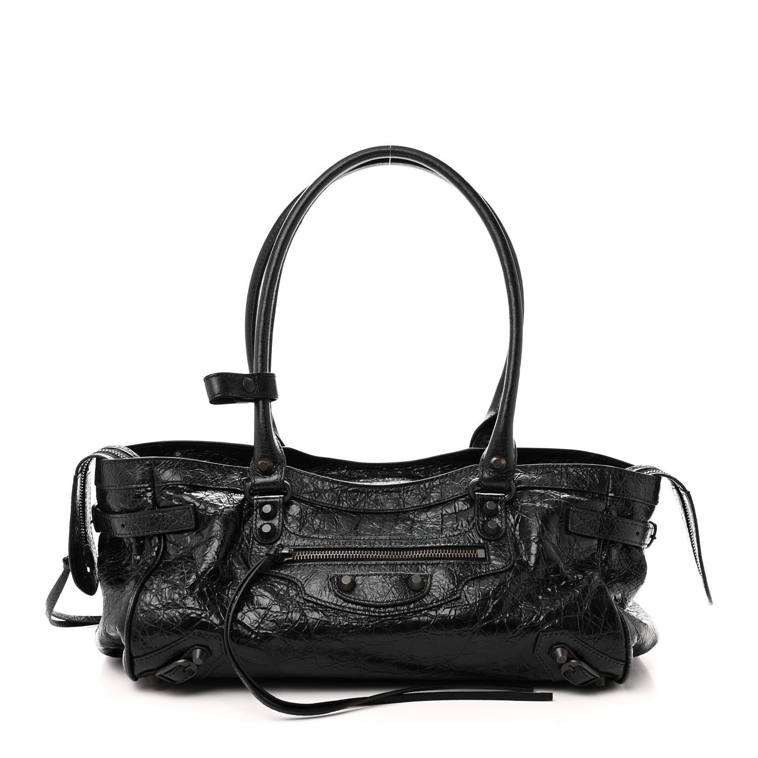 Balenciaga Agneau Arena Classic Hardware East West Le City Black