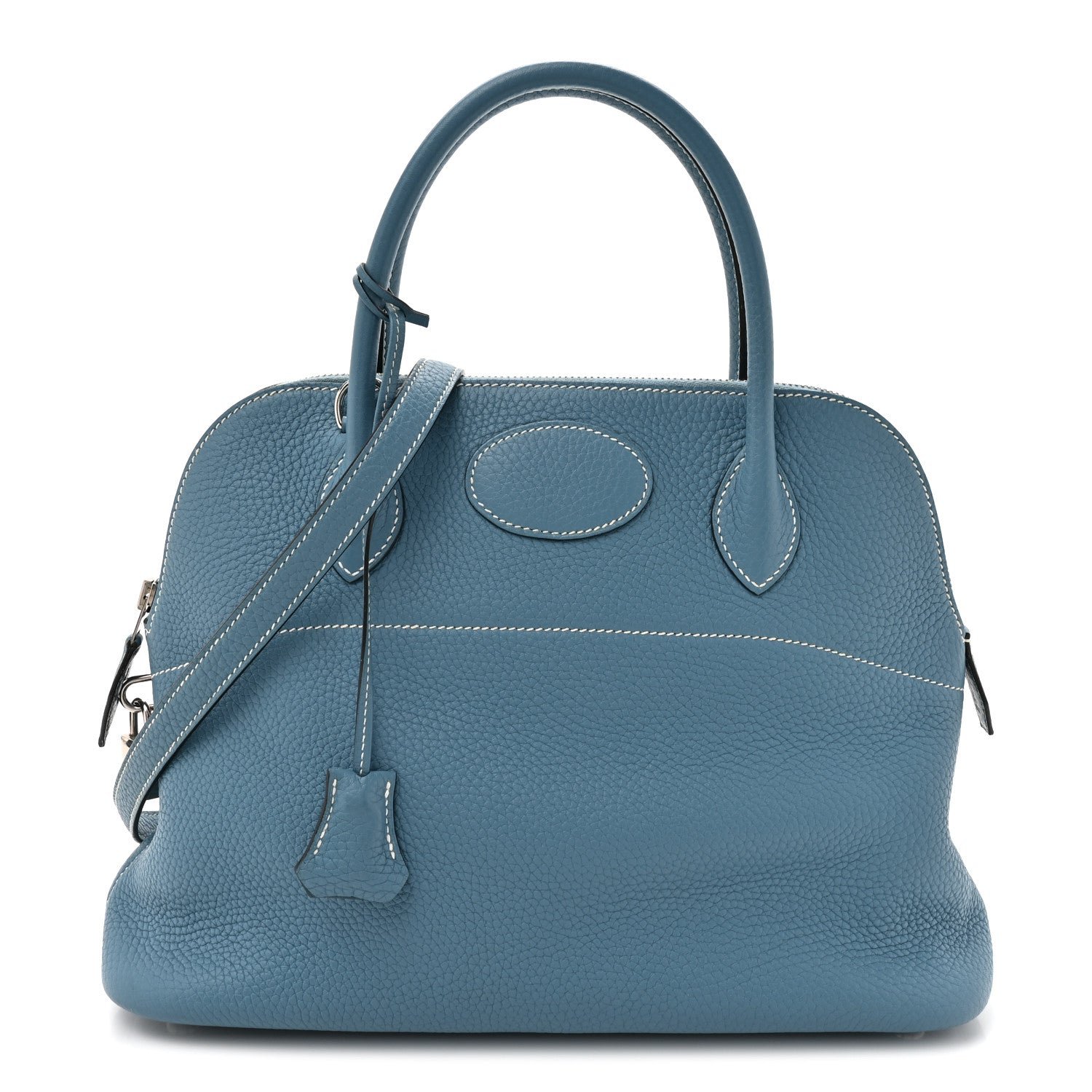 Hermes Taurillon Clemence Bolide 31 Blue Jean