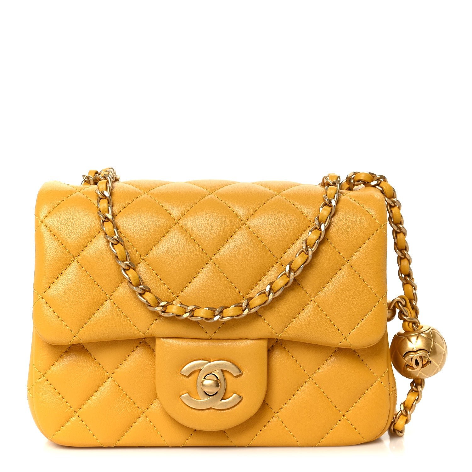 Chanel Lambskin Quilted Mini Pearl Crush Flap Juane